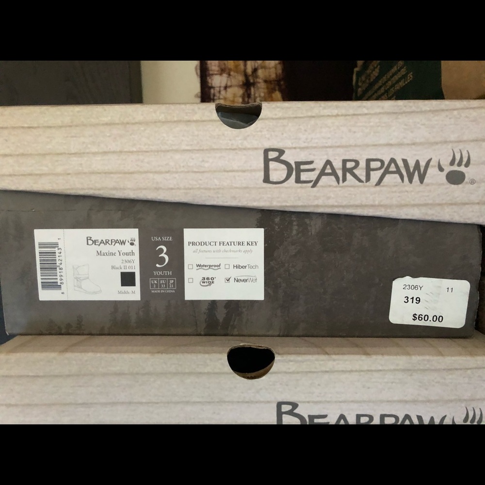 NEW BEARPAW Little Girls' Maxine Wedge Boots - Picture 13 of 13